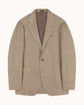 Sport Jacket - Straw Herringbone Linen