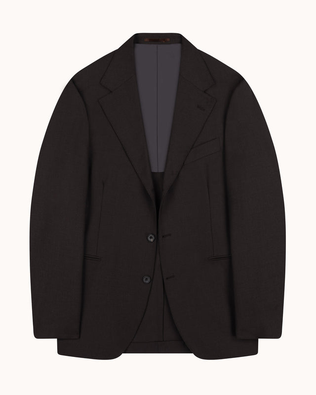 Sport Jacket - Dark Brown Tropical Wool