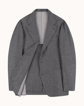 Sport Jacket - Grey Glen Check Wool Linen