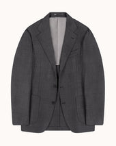 Sport Jacket - Grey Glen Check High Twist Merino Wool