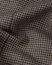 Sport Jacket - Truffle Houndstooth Wool Linen