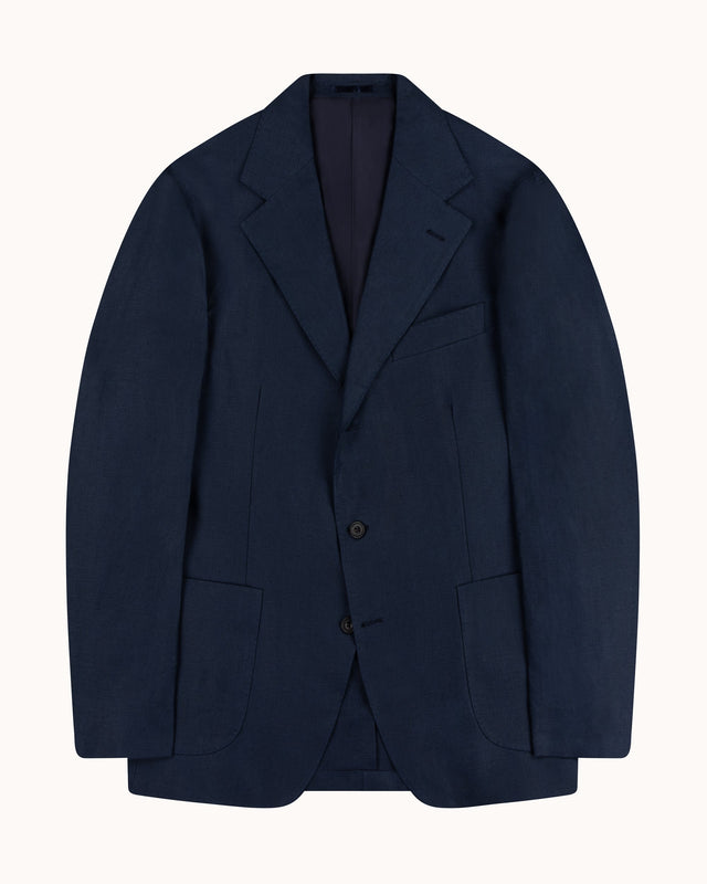 Sport Jacket - Navy Slate Linen