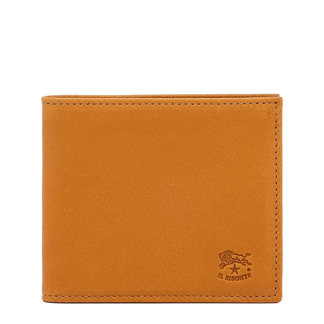 Feniglia | Men's bi-fold wallet in vintage leather color natural