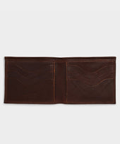 Il Bisonte Leather Bi-fold Wallet in Caffe