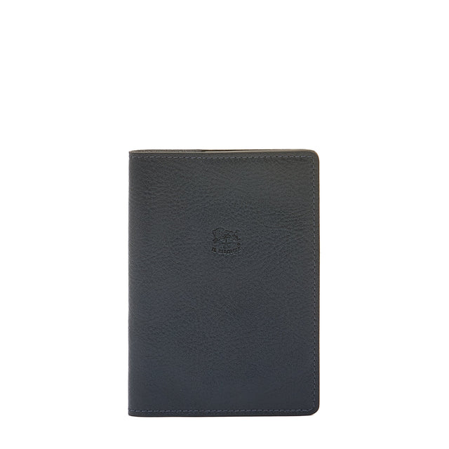 Passport Holder In Leather Color Blue