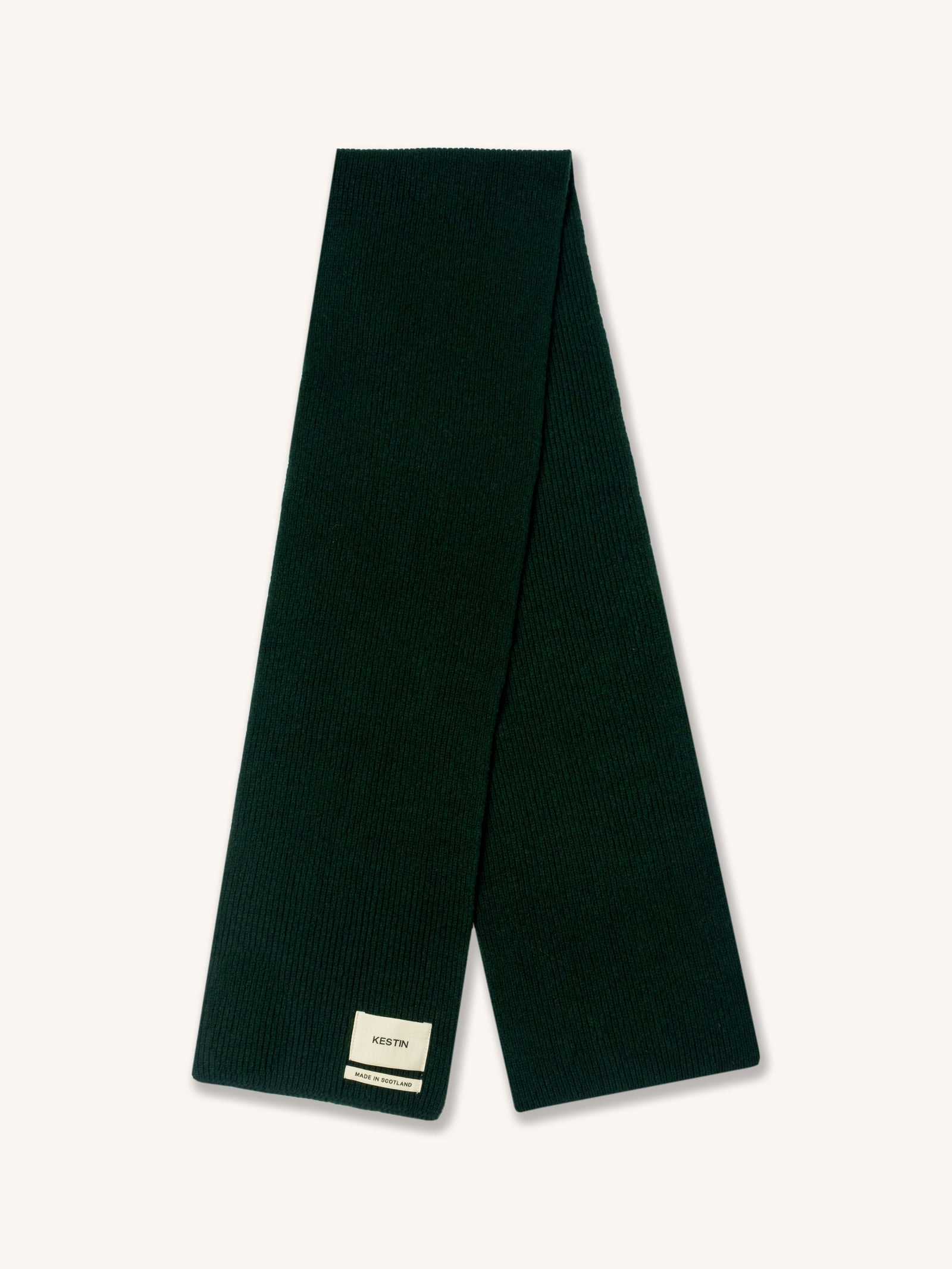 Braemar Scarf In Pine Lambswool