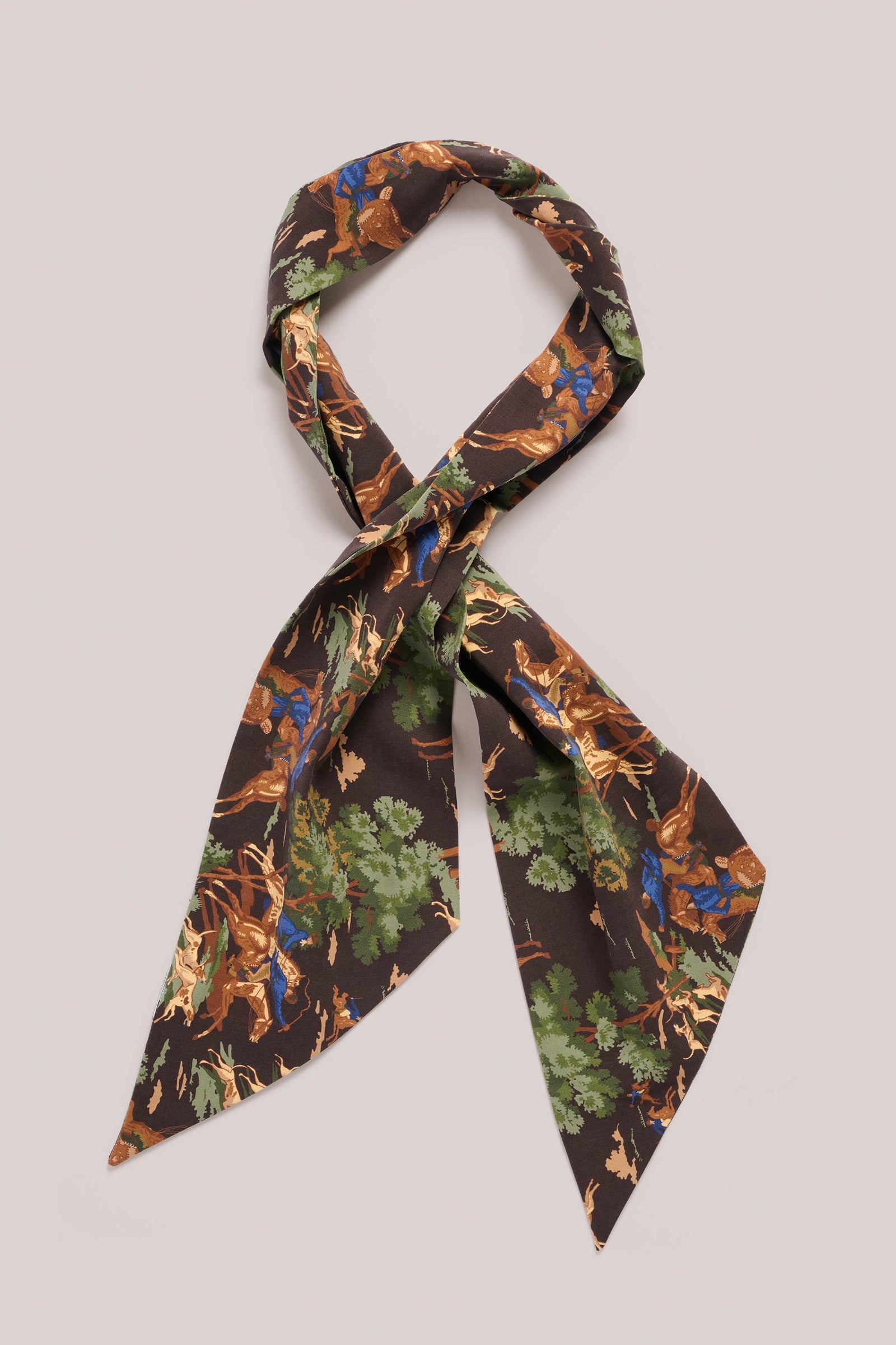 Neckerchief Bandana Silk Country Print
