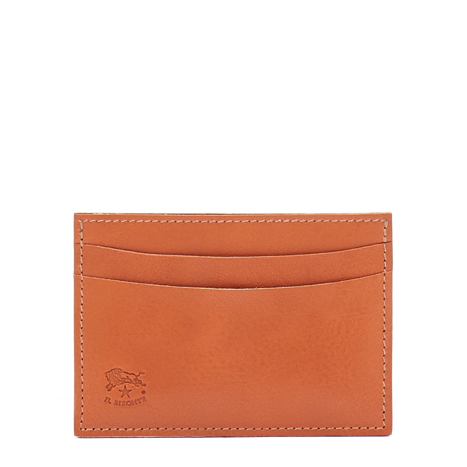 Card Case In Leather Color Caramel