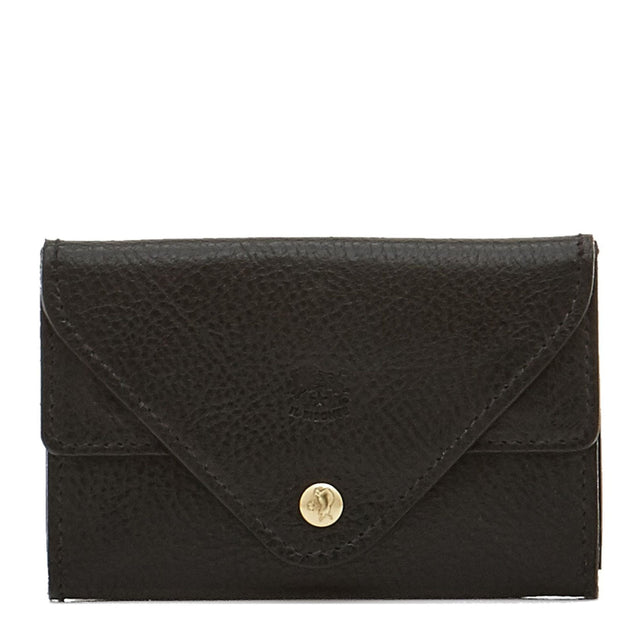 Uffizi | Card case in leather color black