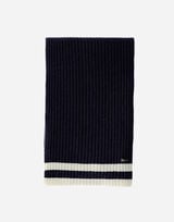 RESORT SCARF IN DOUBLE RIB WOOL