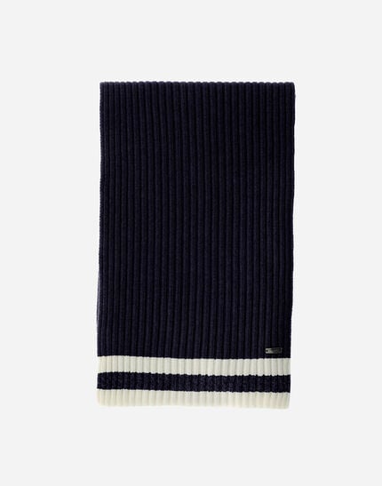 Resort Scarf In Double Rib Wool