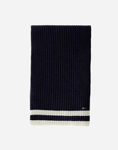 Resort Scarf In Double Rib Wool