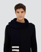 Resort Scarf In Double Rib Wool