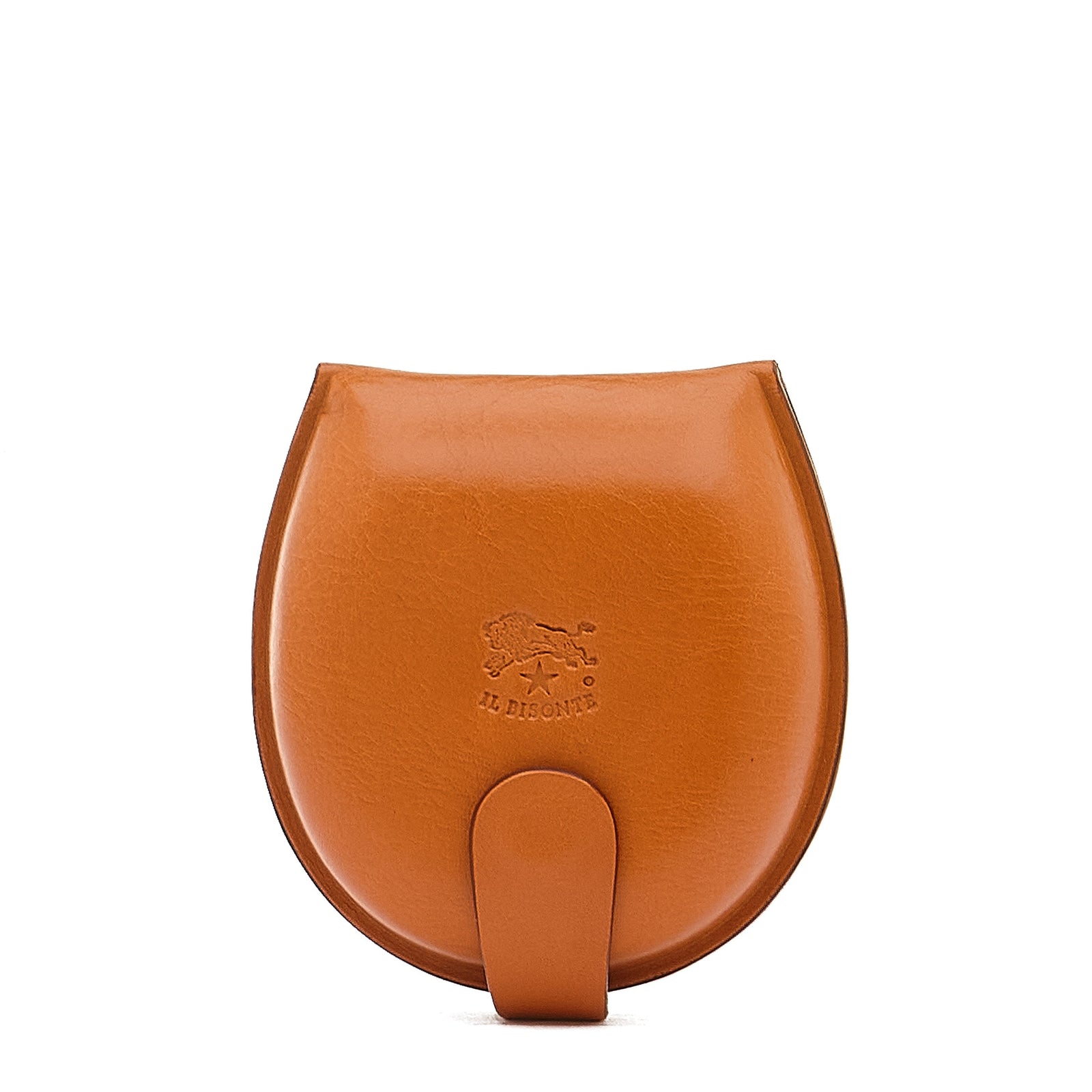 Men S Coin Purse In Leather Color Caramel