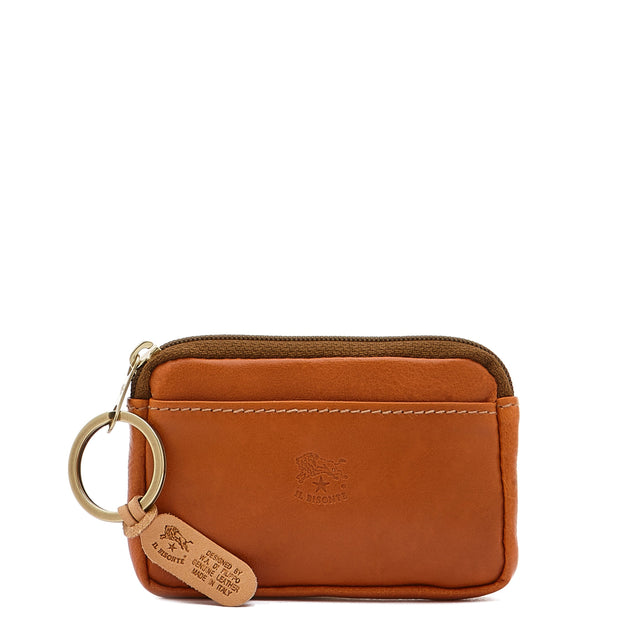 Coin Purse In Leather Color Caramel