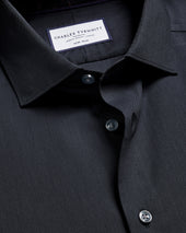 Non Iron Stretch Printed Trim Shirt