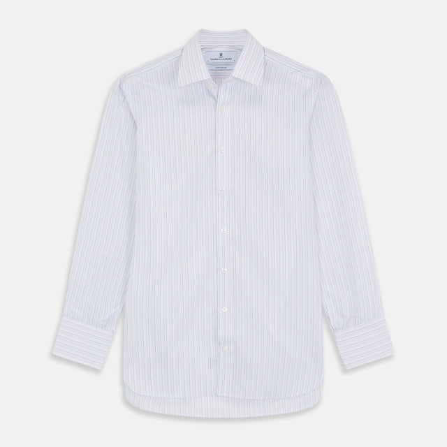 Blue Multi Stripe Regular Fit Mayfair Shirt