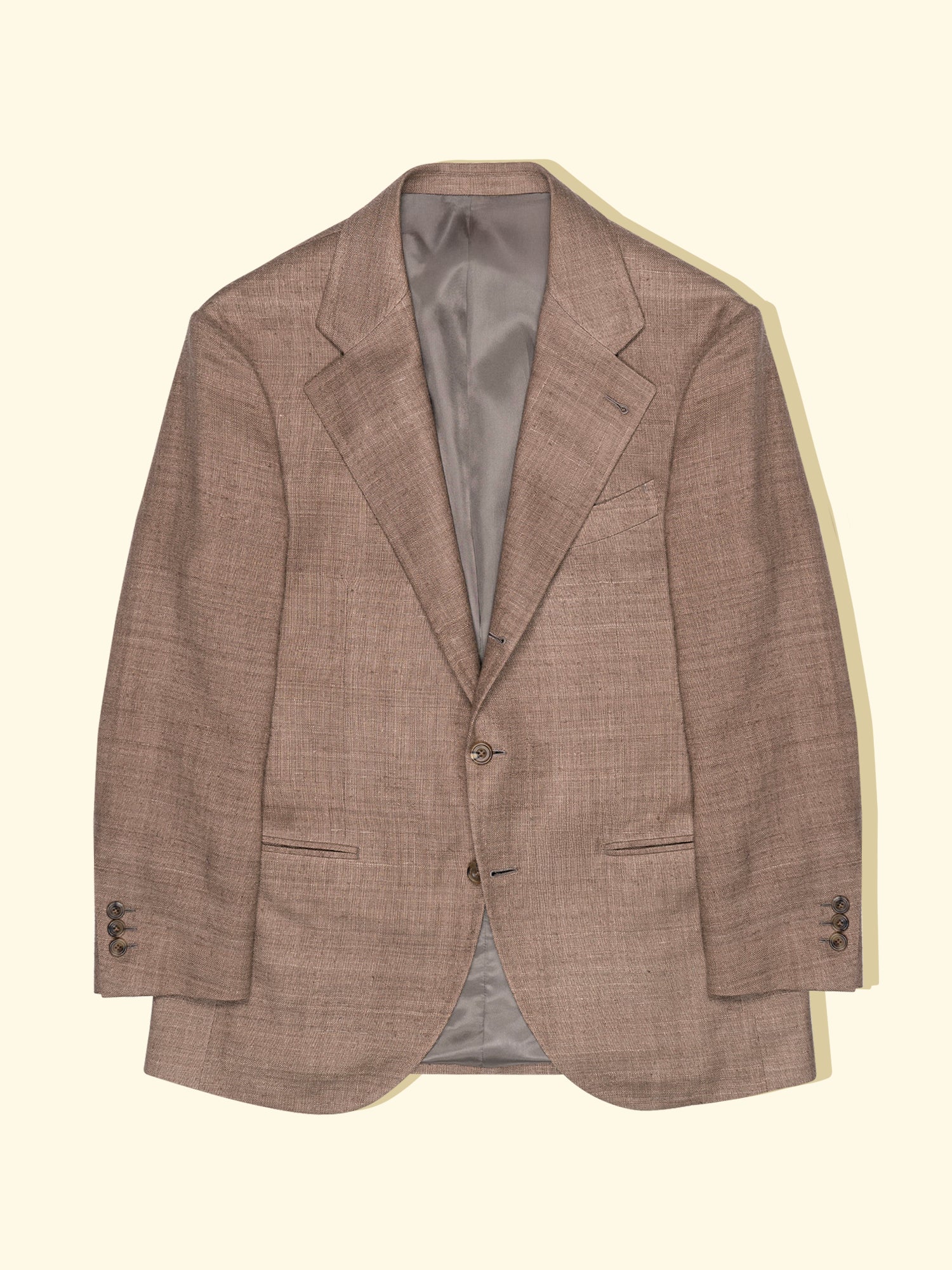 Tussah Silk Sport Jacket Latte The Anthology