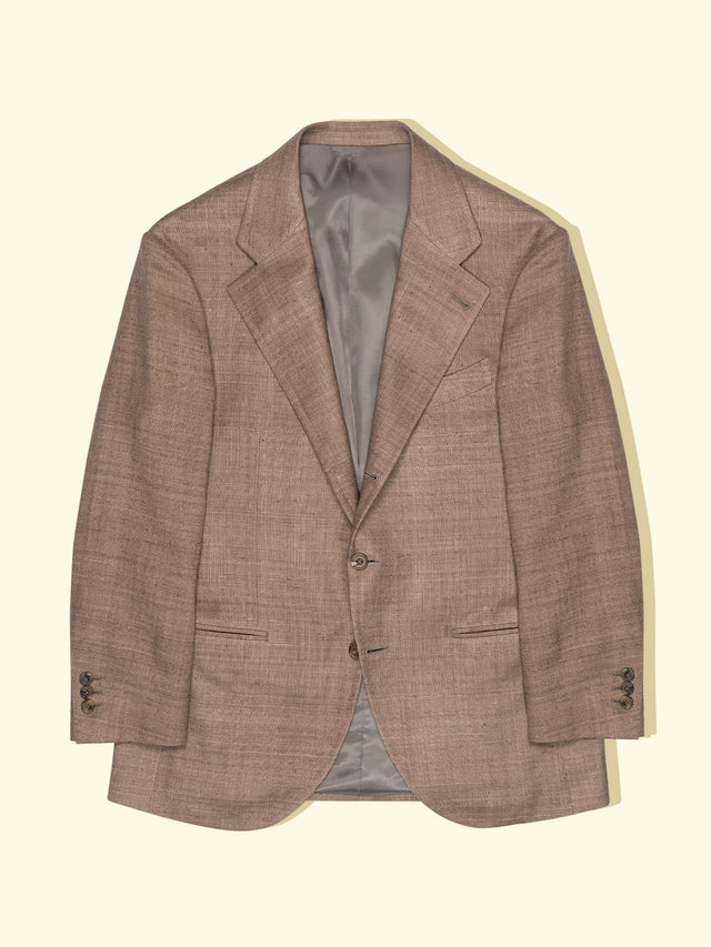 Tussah Silk Sport Jacket Latte The Anthology