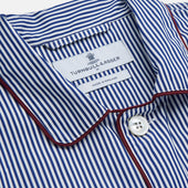 White Stripe Cotton Modern Pyjama Set