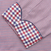 Multi Check Contrast Cotton Gown