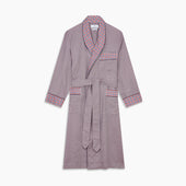 Multi Check Contrast Cotton Gown