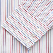 Red Multi Blazer Stripe Regular Fit Mayfair Shirt