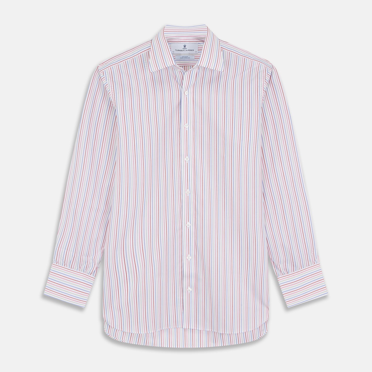Red Multi Blazer Stripe Regular Fit Mayfair Shirt