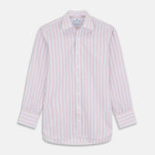 Red Multi Blazer Stripe Regular Fit Mayfair Shirt
