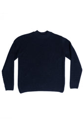 SE16 MERINO FISHERMAN UNISEX JUMPER NAVY