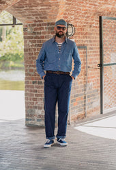 SE3 WIDE INDIGO 11Oz JAPANESE DECK TROUSERS