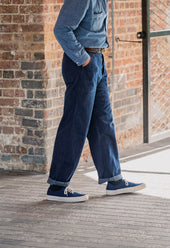 SE3 WIDE INDIGO 11Oz JAPANESE DECK TROUSERS