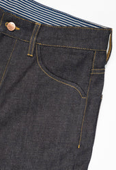 SE5 Heritage Wide Twisted Seam Indigo 14oz Japanese Raw Men's Jeans