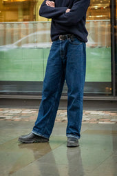 SE6 Classic Wide Indigo 15oz Italian Mid Wash Selvedge Unisex Jeans