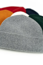 SE10 RIBBED WOOL HAT GREY