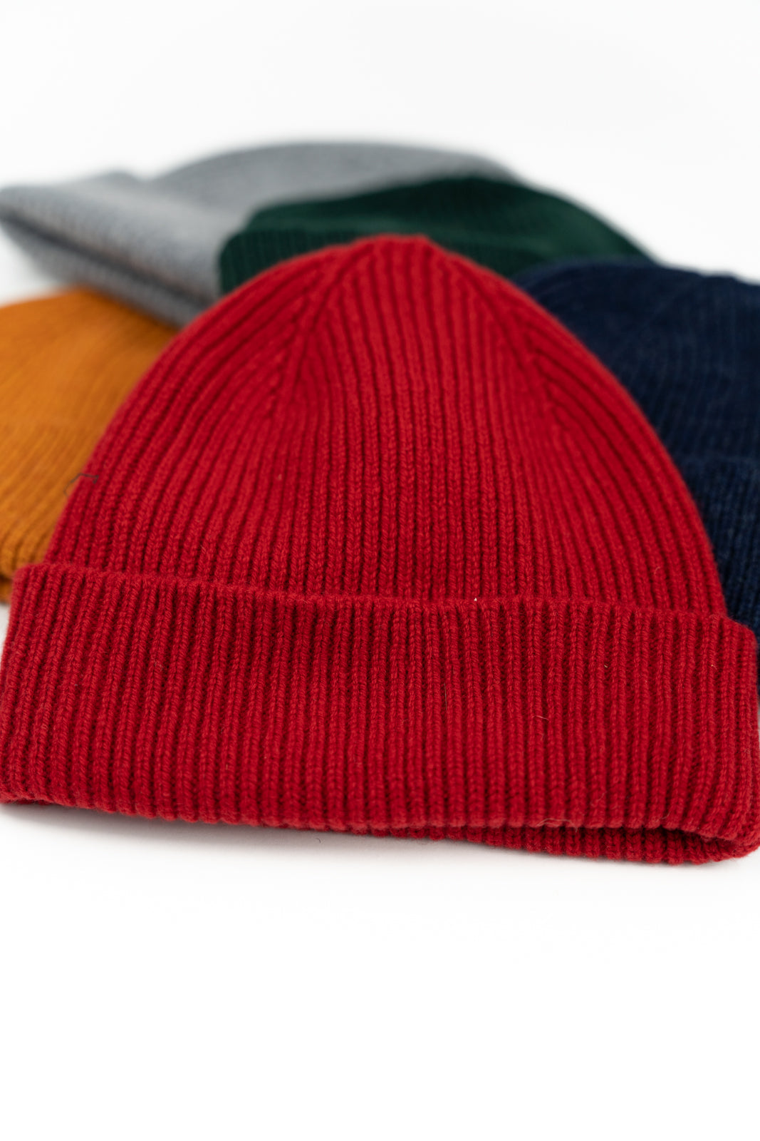 Se10 Ribbed Wool Hat Red