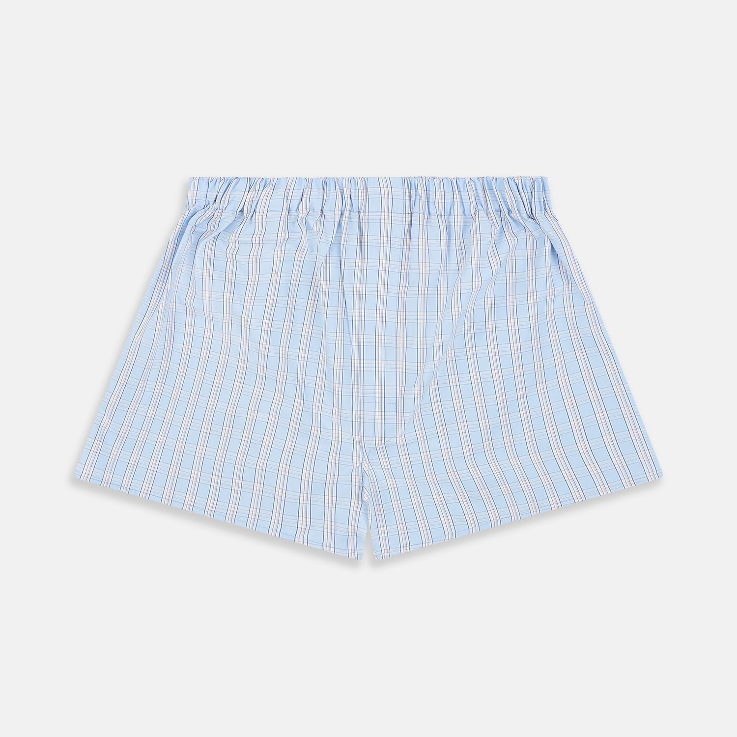 Pale Multi Check Cotton Godfrey Boxer Shorts
