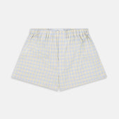 Yellow Multi Check Cotton Godfrey Boxer Shorts