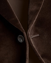 Italian Velvet Jacket Brown
