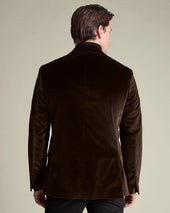 Italian Velvet Jacket Brown