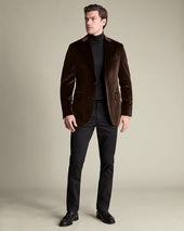 Italian Velvet Jacket Brown