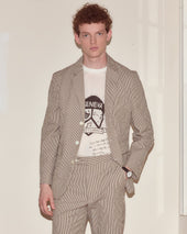 Seersucker Cafe Stripe Suit Jacket