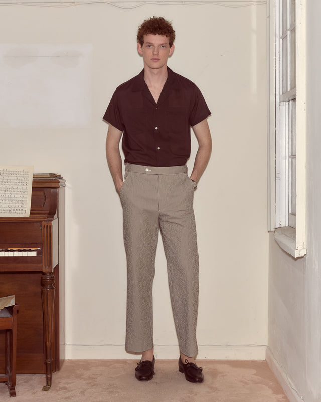 Seersucker Cafe Stripe Trousers