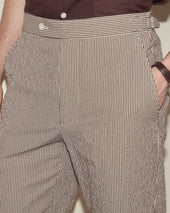 Seersucker Cafe Stripe Trousers