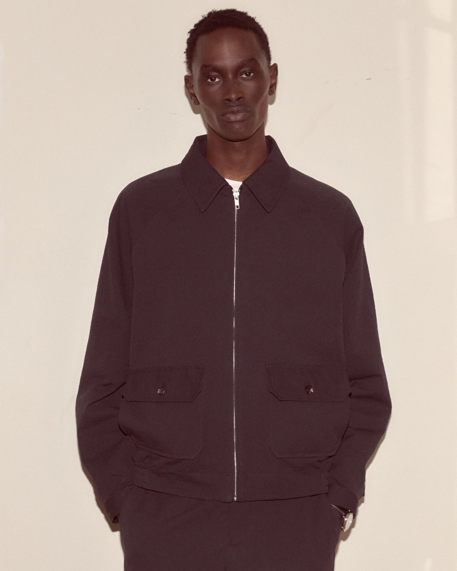 Seersucker Coach's Jacket