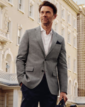 Dark Grey Linen Cotton Jacket