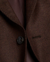 Wool Texture Jacket Brown
