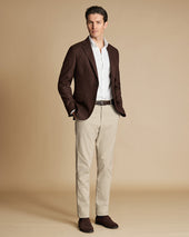 Wool Texture Jacket Brown