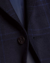 Wool Texture Check Jacket French