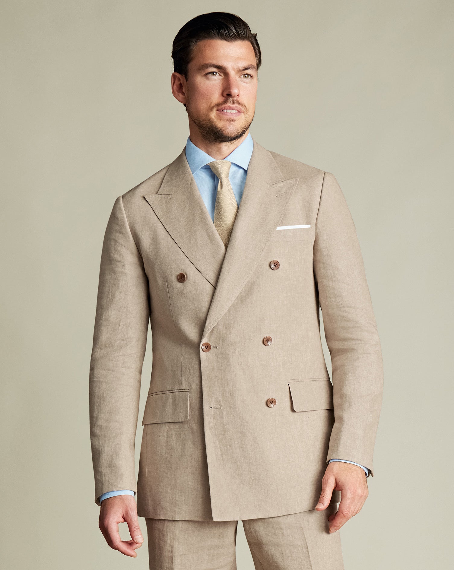 Double Breasted Linen Jacket